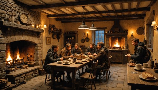 Le gîte d'étape accueille chaleureusement les randonneurs