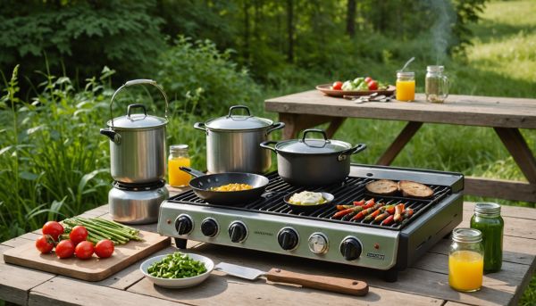 Quels équipements pour cuisiner facilement en plein air ?